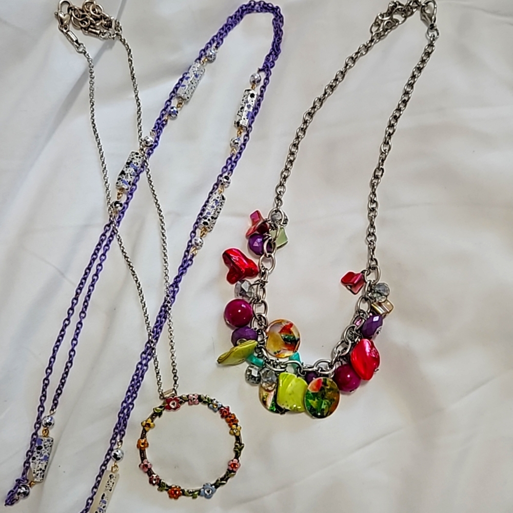 Retro 90s Necklace Bundle Unique Costume Jewelry